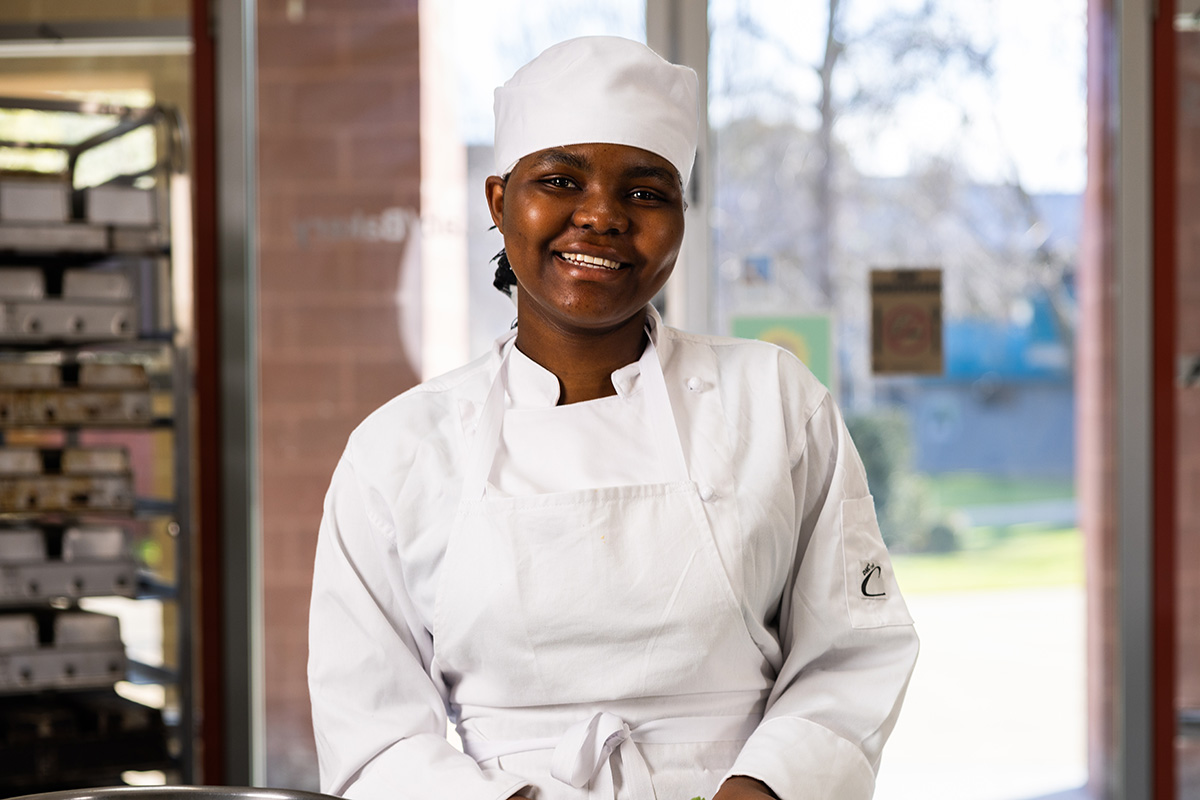 Commercial Cookery Student participating at TAFE